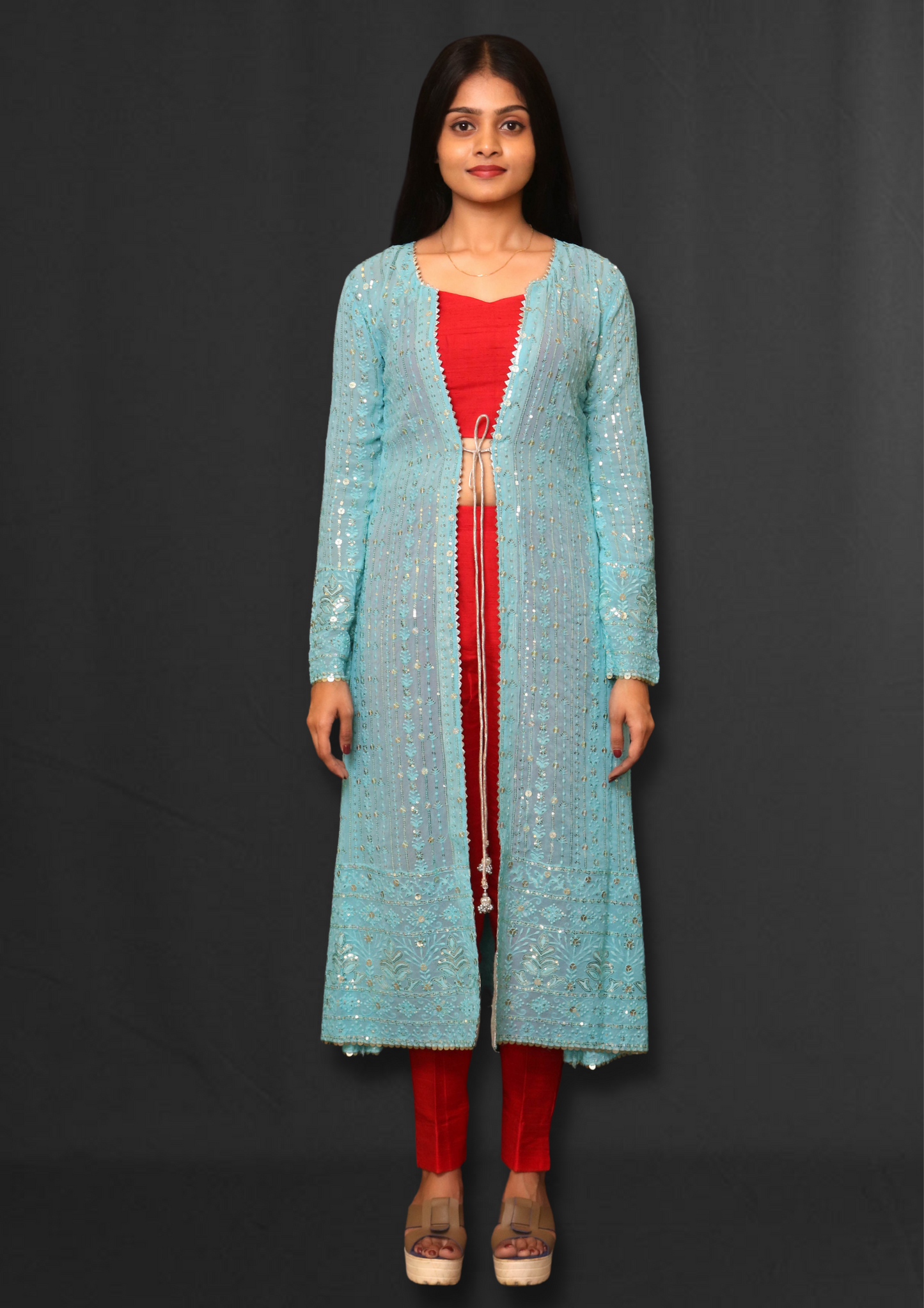 Lucknowi Long Jacket