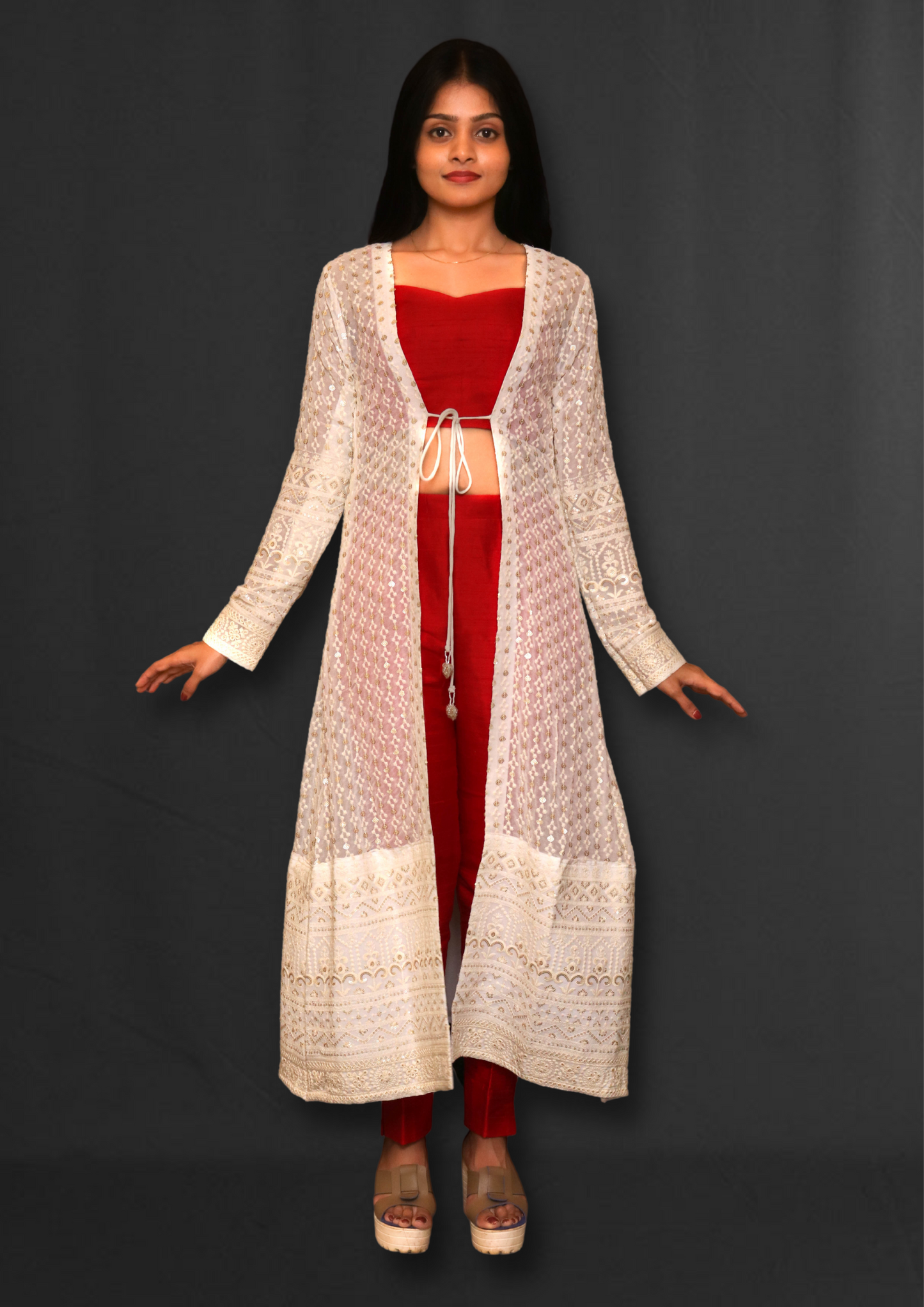 Lucknowi Long Jacket