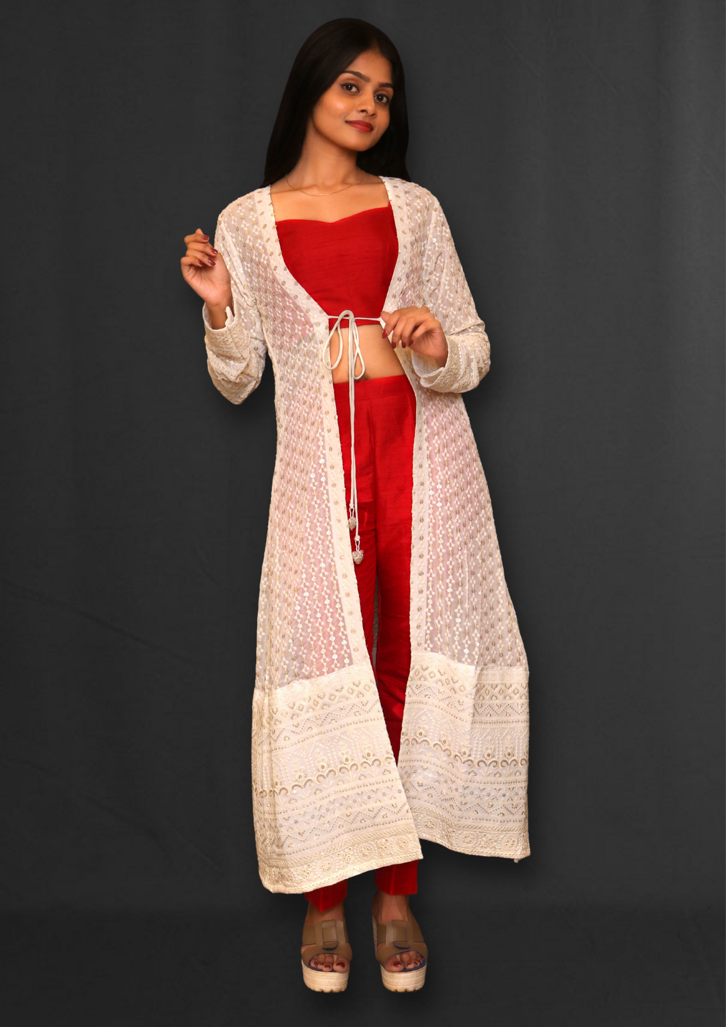 Lucknowi Long Jacket