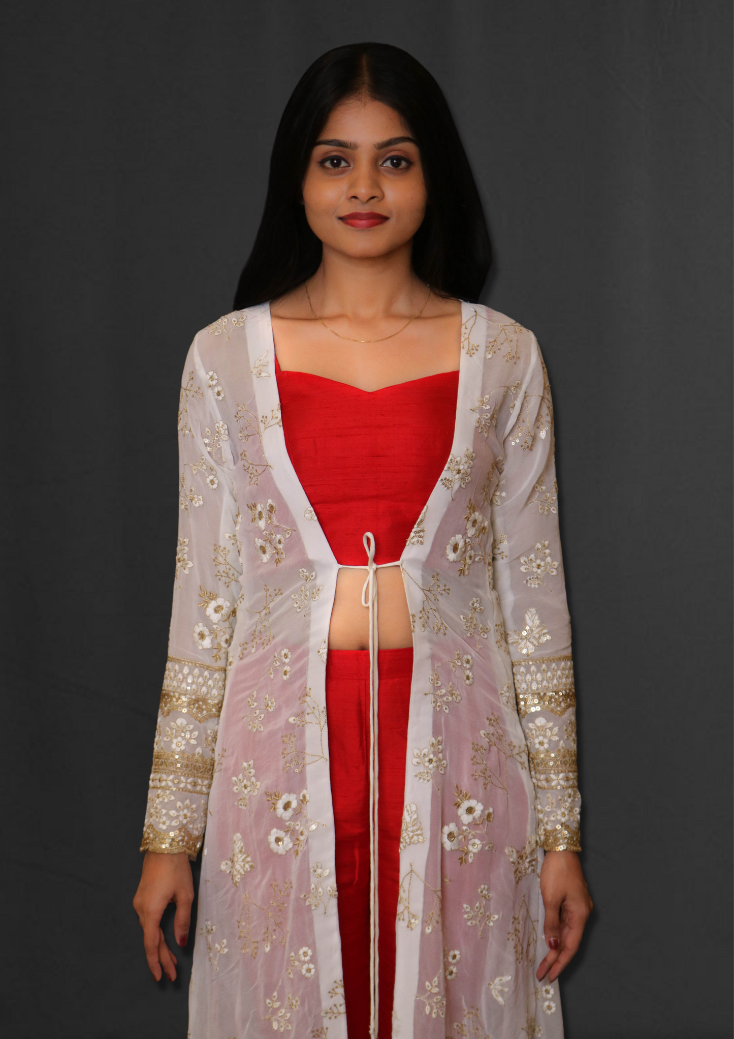 Embroidered Long Jacket