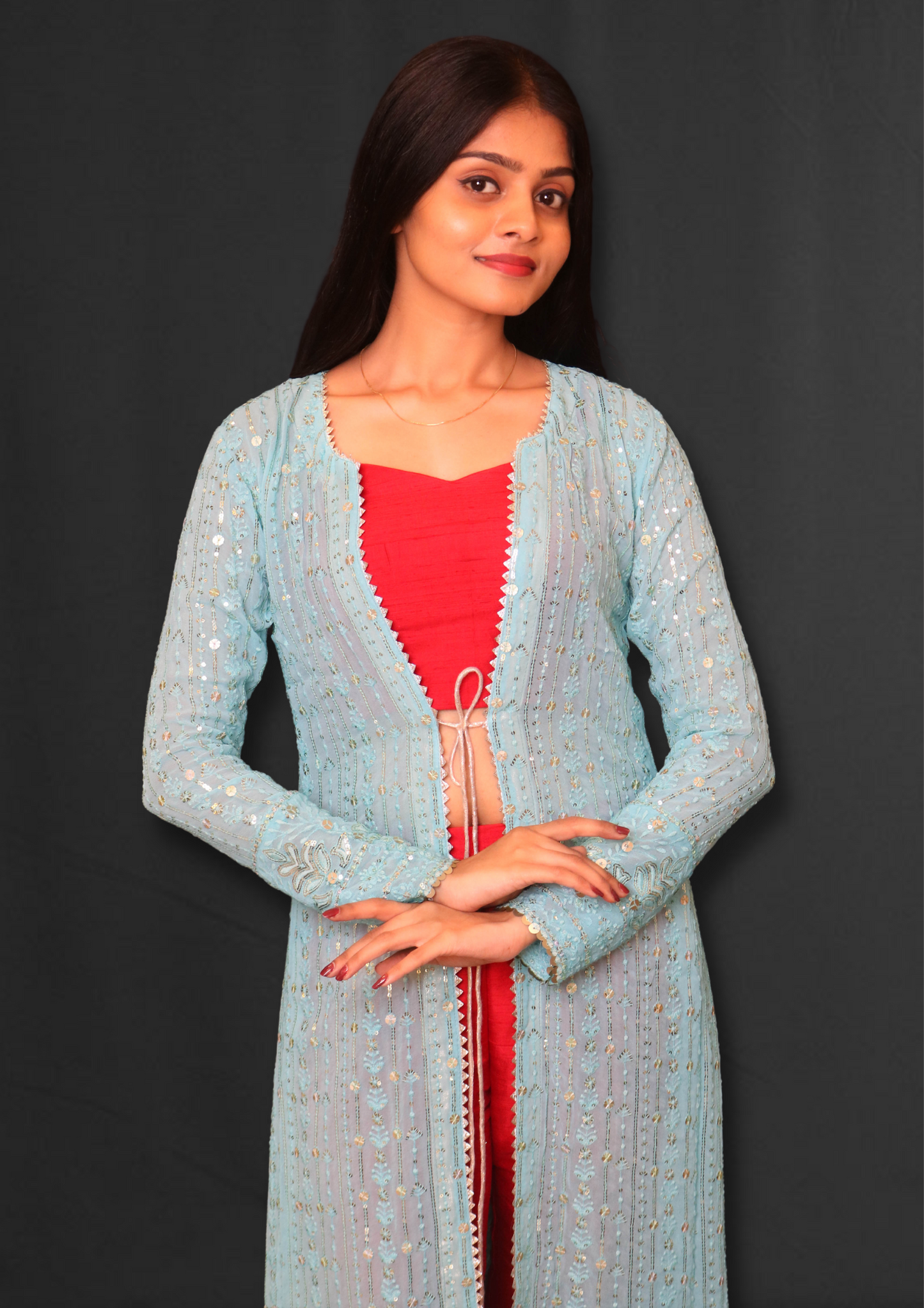Lucknowi Long Jacket