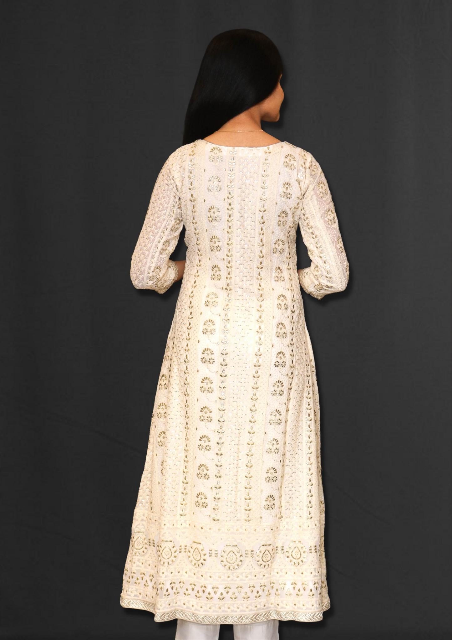 Lucknowi A Line Long Kurta