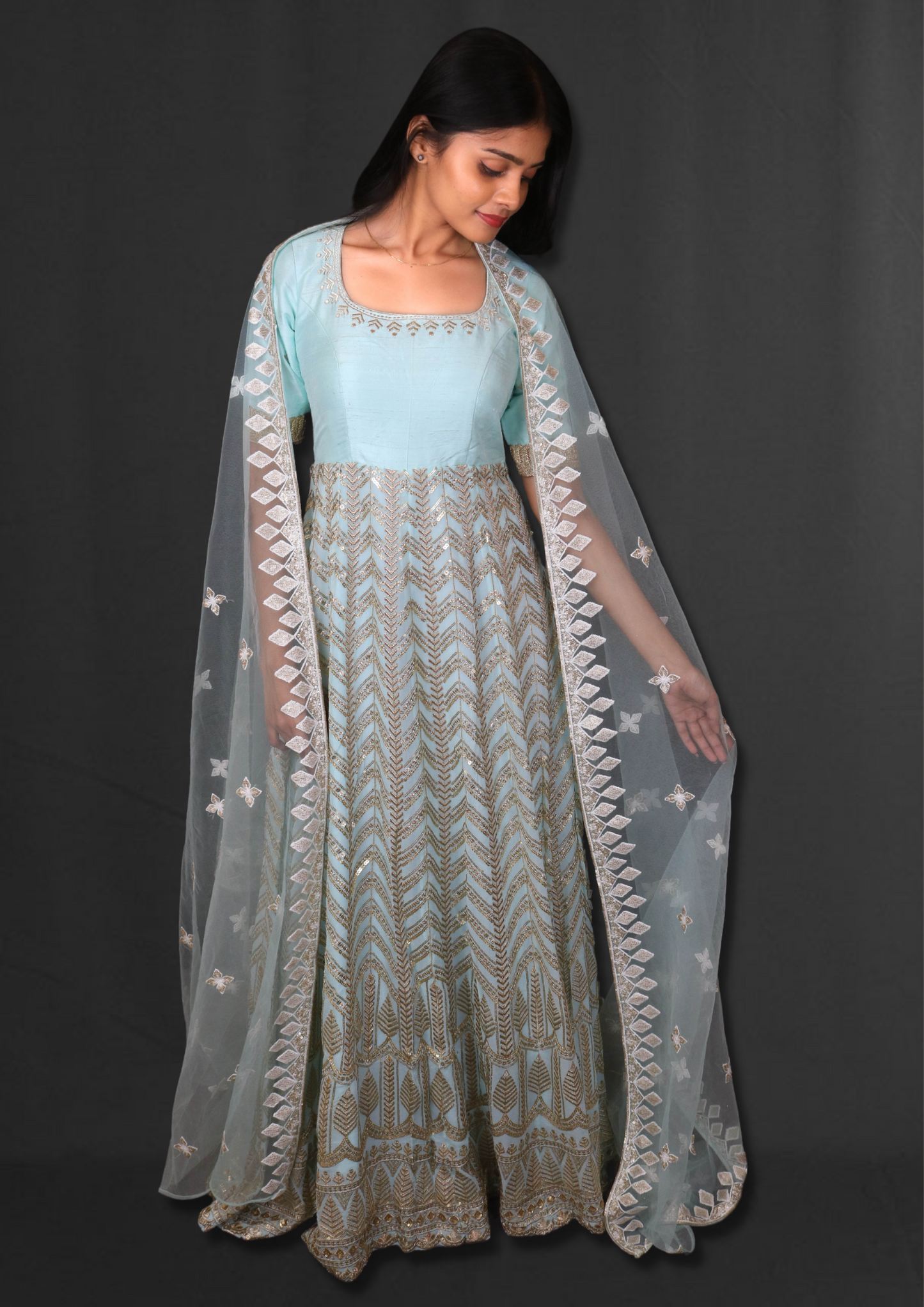 Anarkali Gown with Dupatta