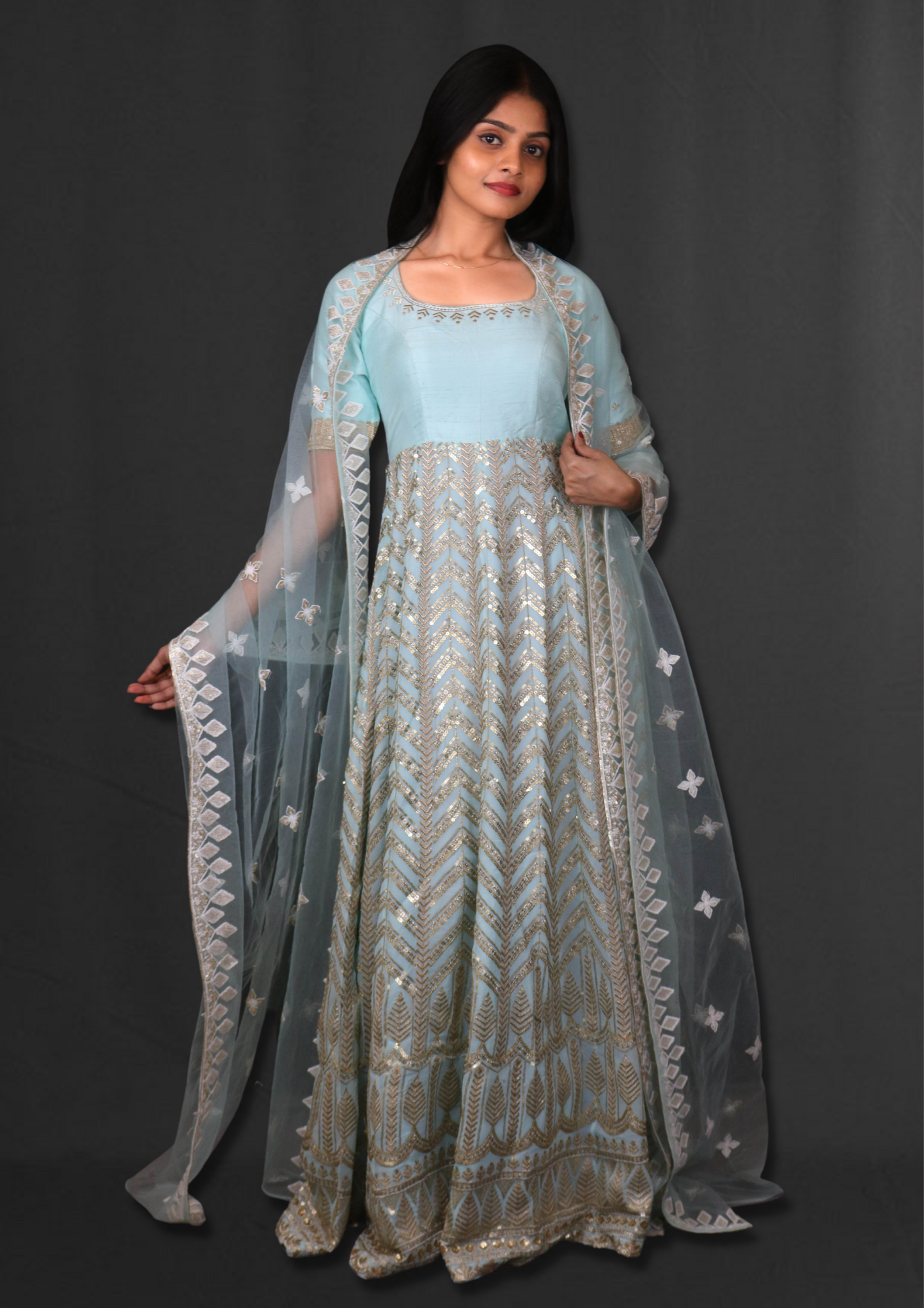 Anarkali Gown with Dupatta