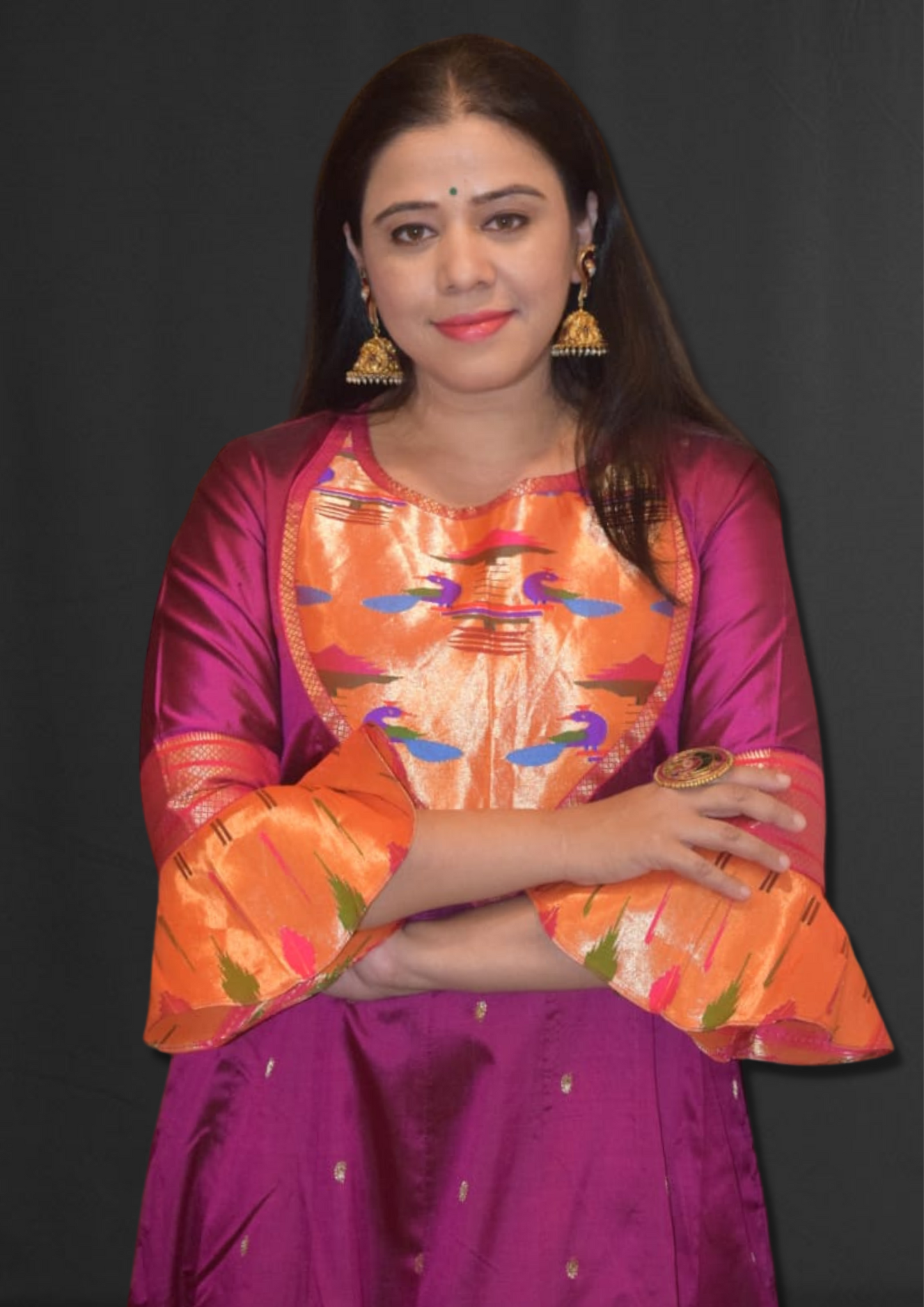 Pure Paithani Handloom Gown